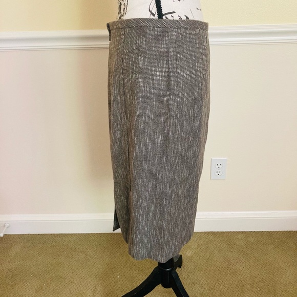 NWT MAGASCHONI MINK GREY PENCIL SKIRT - Picture 3 of 8